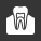Animated tooth within the gums icon