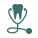 Animated tooth wearing stethoscope icon highlighted
