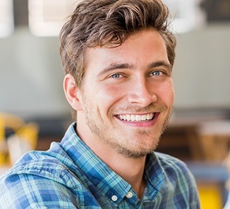 Man with attractive smile