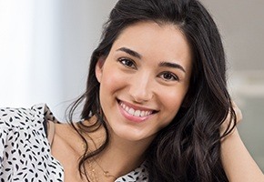 Woman with healthy teeth and gums