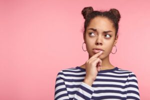 Woman wondering about dry socket